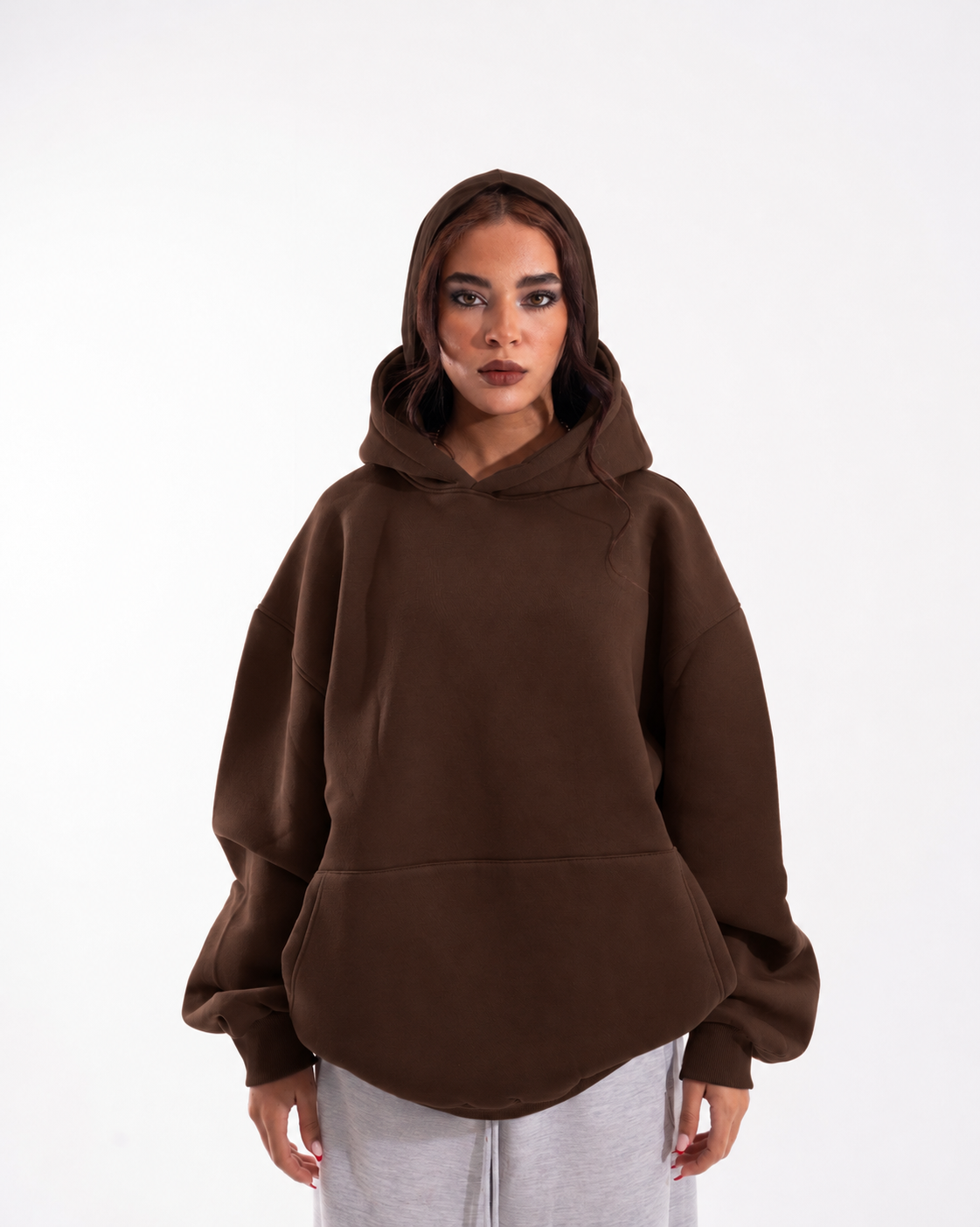 BROWN HOODIE