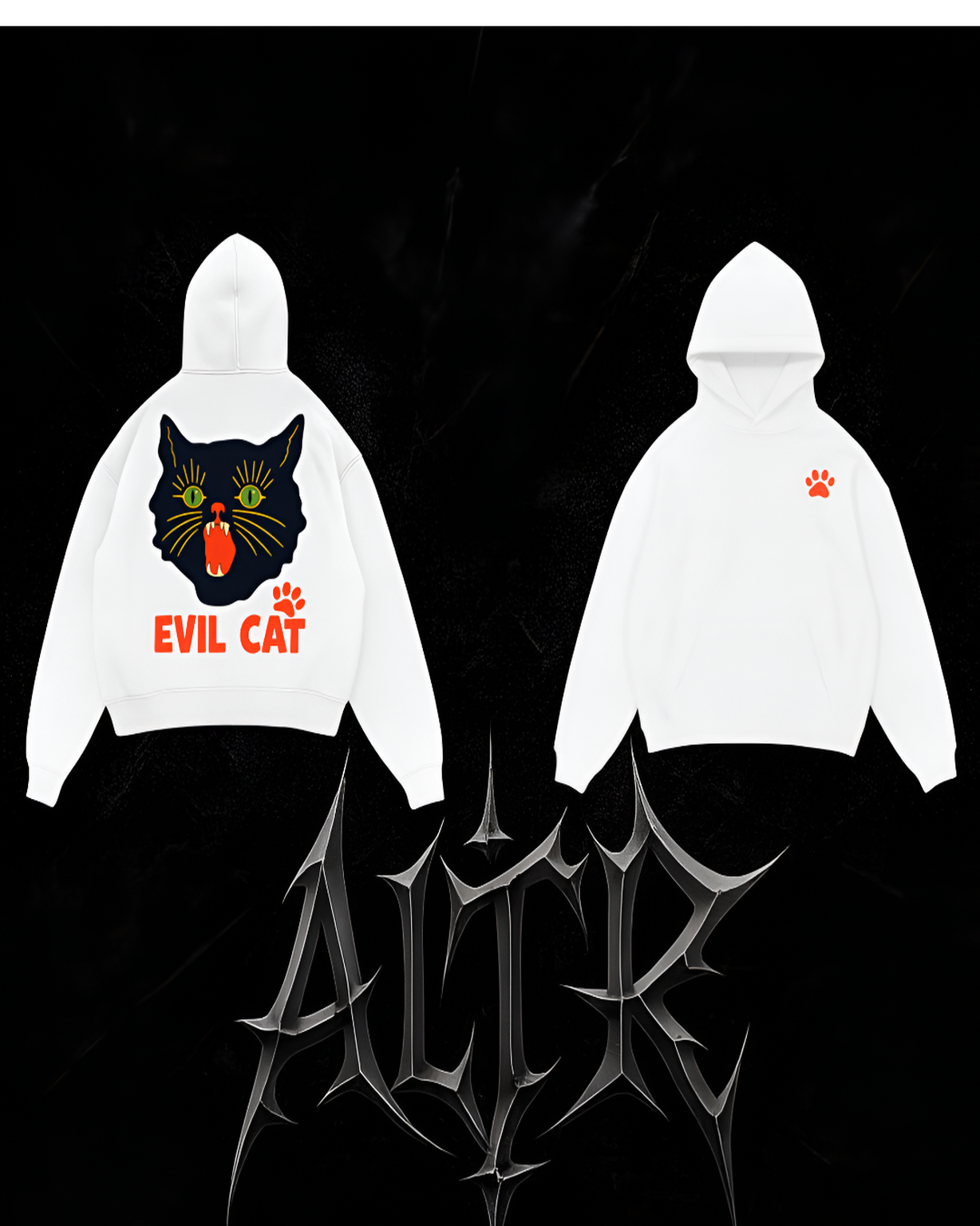 WHITE ALTR HOODIES