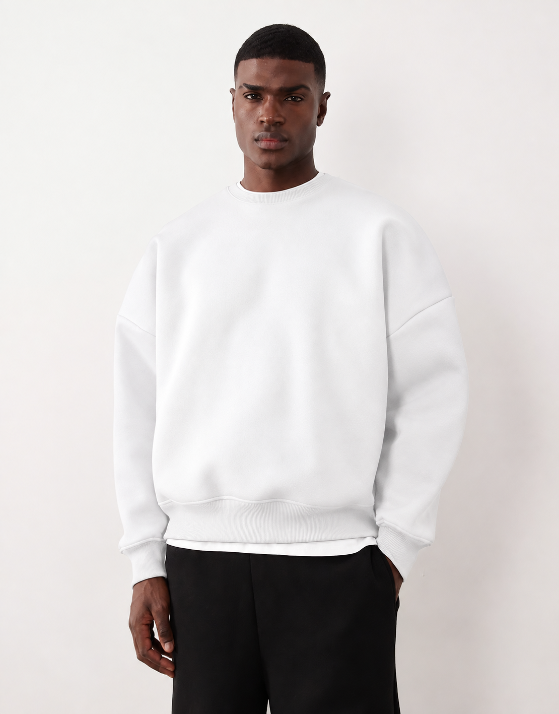 WHITE CREWNECK