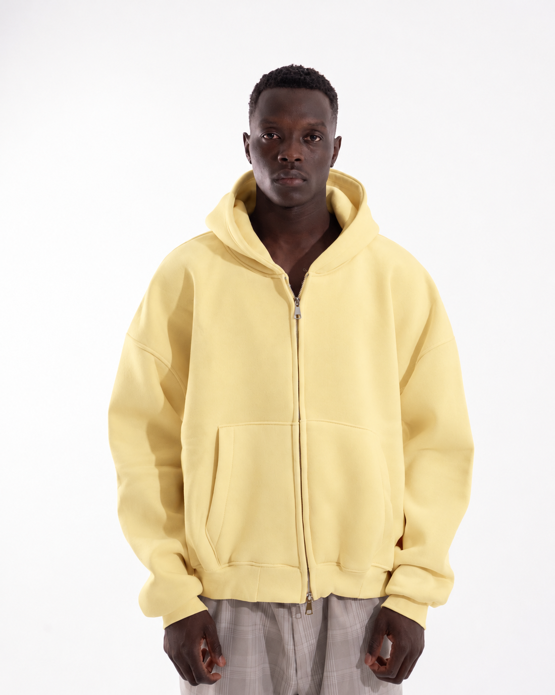 BUTTER YELLOW ZIPUP