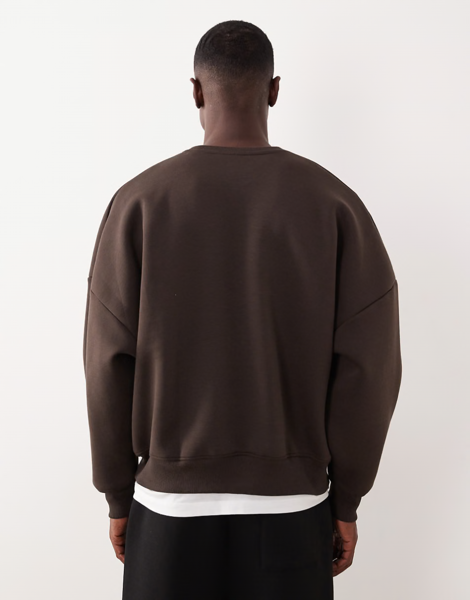 BROWN CREWNECK