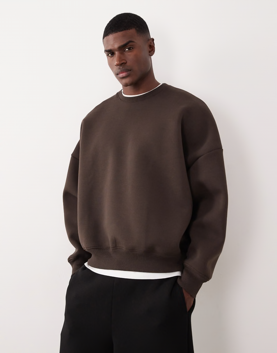 BROWN CREWNECK